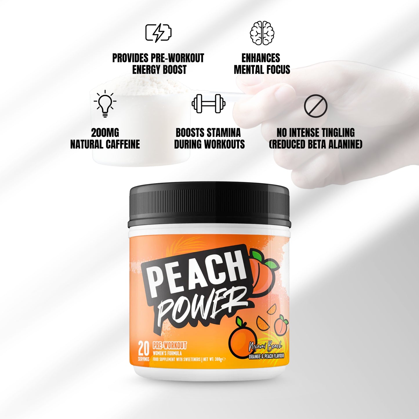 
                  
                    Peach Power Pre-workout Miami Beach Orange & Peach
                  
                