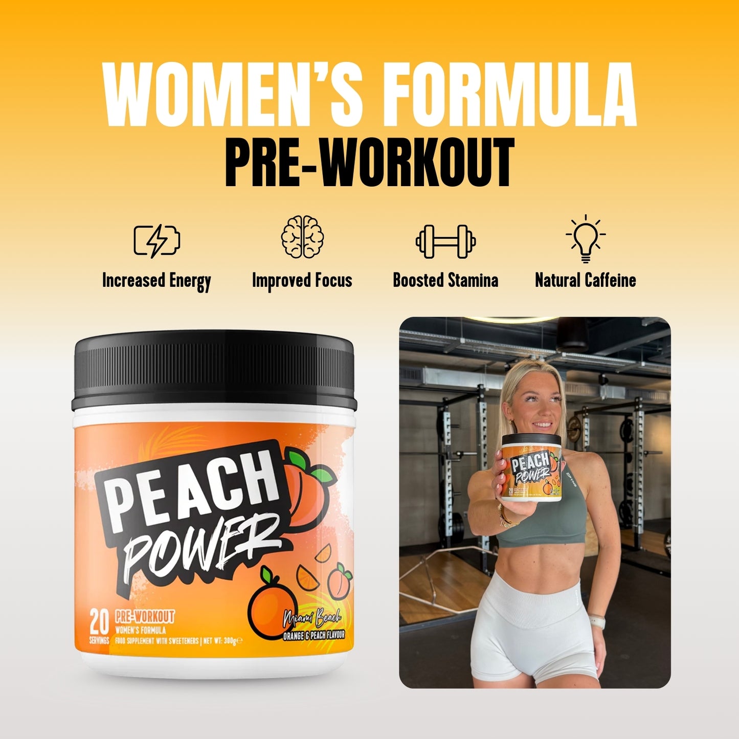 
                  
                    Peach Power Pre-workout Miami Beach Orange & Peach
                  
                