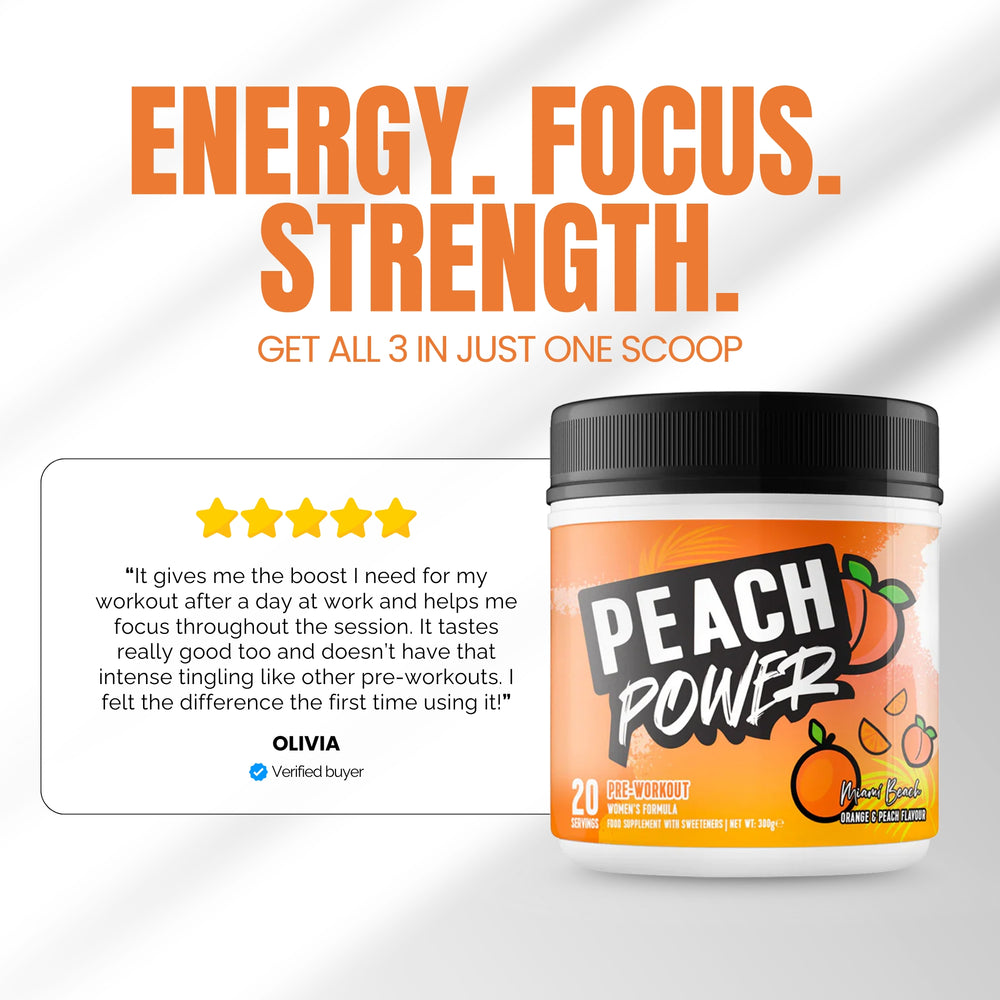 
                  
                    Peach Power Pre-workout Miami Beach Orange & Peach
                  
                